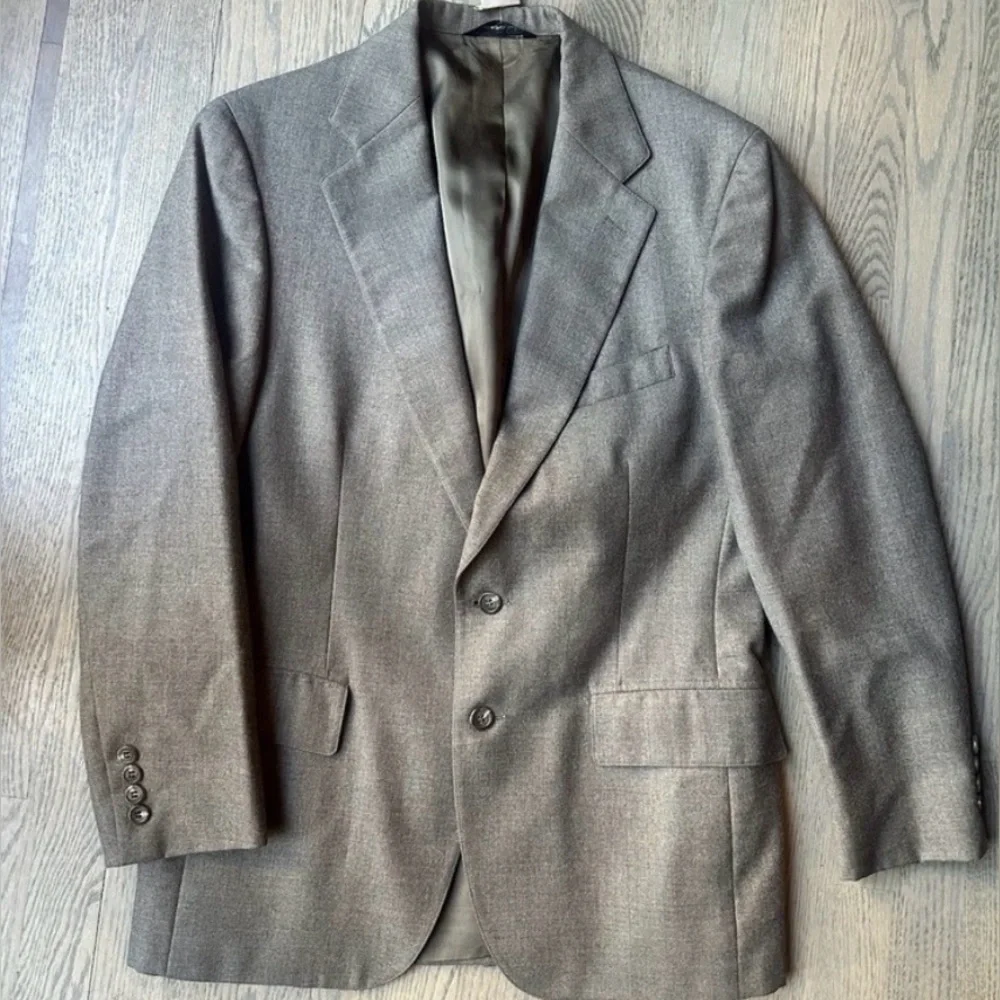 Polo Ralph Lauren Vintage Brown‎ Herringbone Blazer Union Label University Club